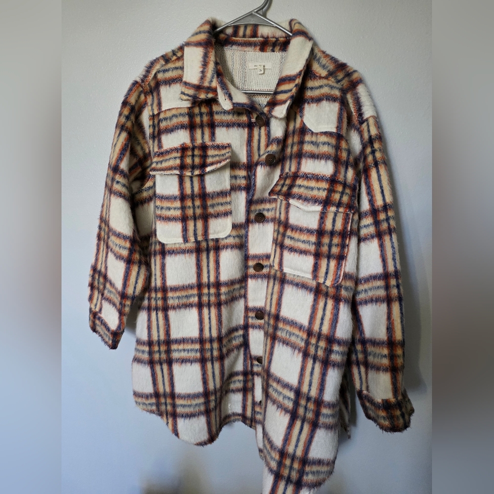 Maurices Multicolor Fuzzy Jacket